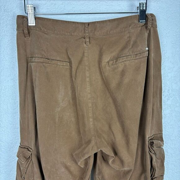 Velez 90's Y2K Wide Leg Cargo Women’s Pants‎ Brown Sz6 Utility Gorpcore Grunge - Picture 8 of 12